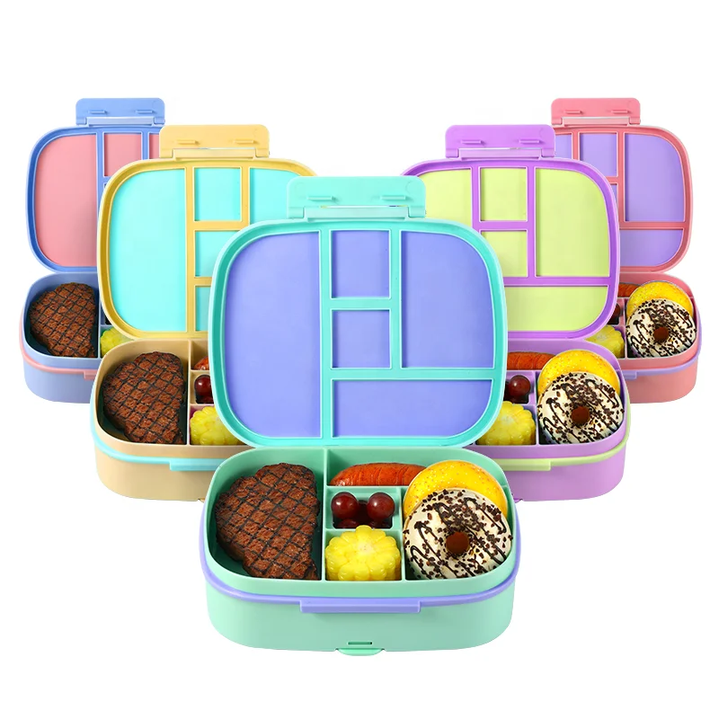 Everich Kids Bento Lunch Box for Adults and Children Durable On-the-Go Meal BPA-Free