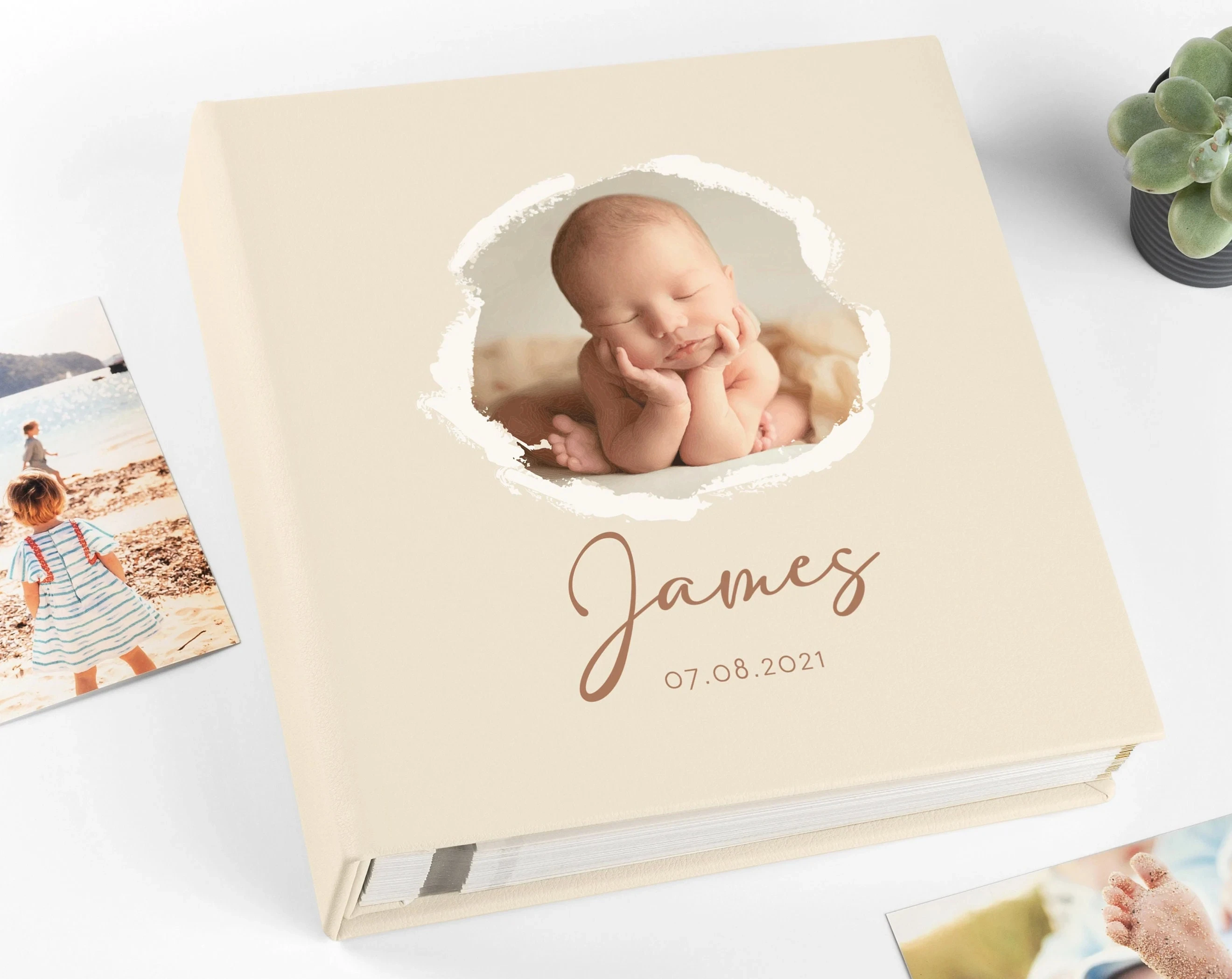Wholesale Fabric Baby  Custom Photo Album Accessories Self-adhesive Baby Photo Album Photographs Pocket Personalised 4x6 Album