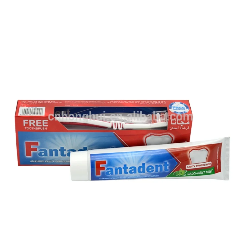 Fantadent calcident mint adult cavity protection strong teeth whitening toothpaste