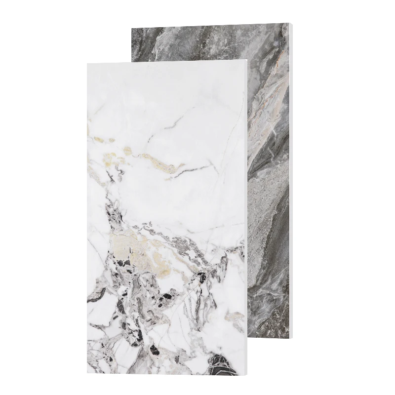 high quality glazed Polished Porcelain full body Marble Botticino cararra white mirror glossy ceramic Floor wall Tile 60x120cm