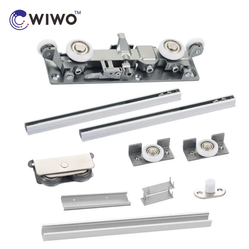 China Supplier Shower Door Hardware Sliding Barn Wood Door Roller Wheel Set