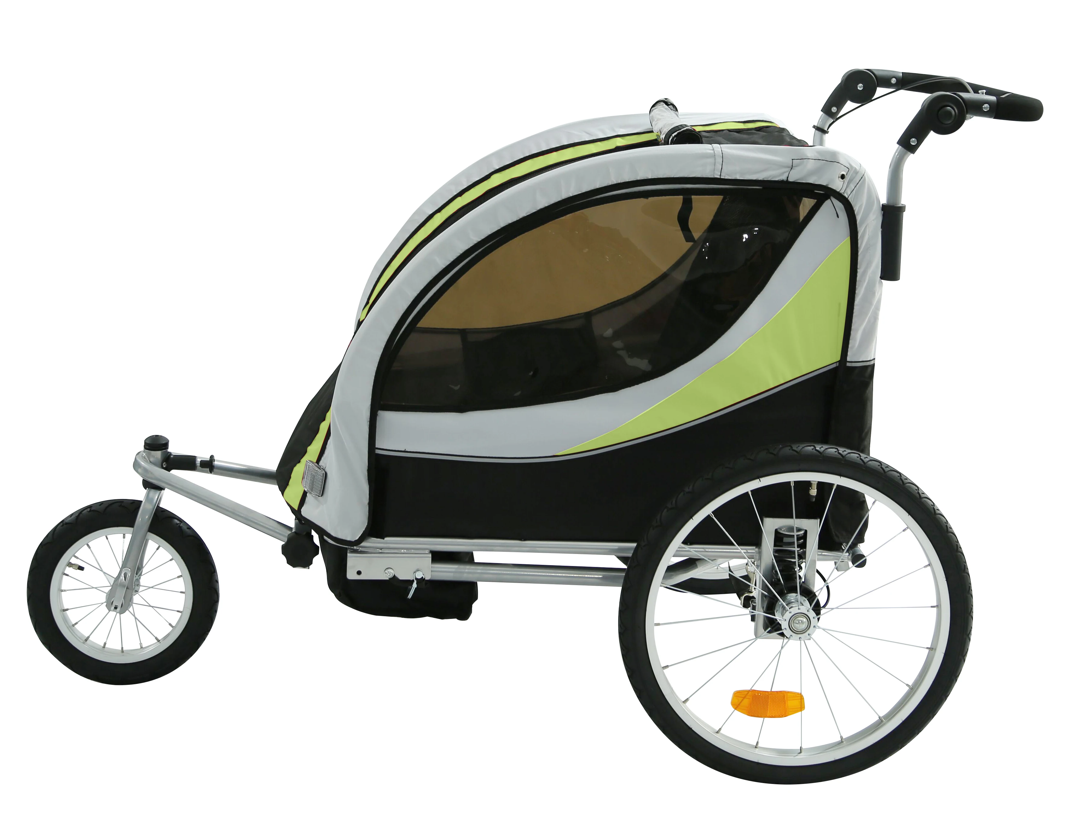
2020 Hot Sale New 2 In 1 Twin Baby Kids Bicycle Bike Trailer 