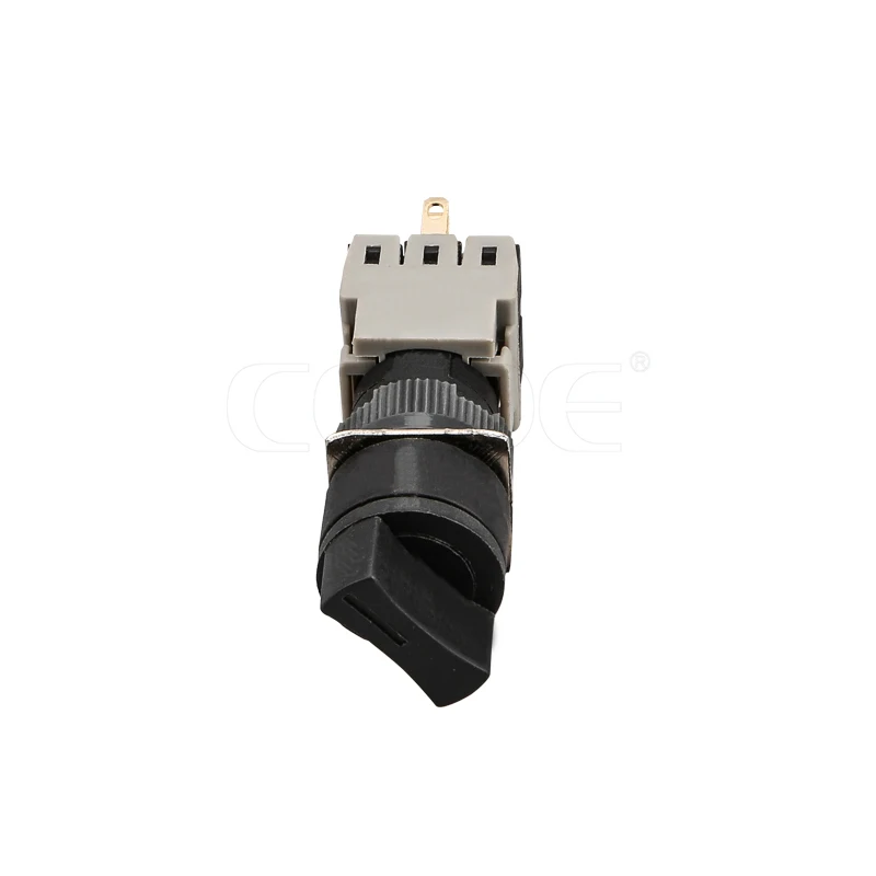 keep type Self locking 2 Position 3NO3NC Square head pushbutton switch Rotary 16mm Mounting holes