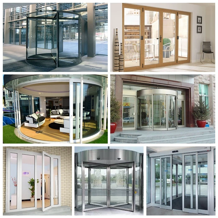 Customized Latest Aluminum Alloy Tempered Glass Modern Design House Door Soundproof Glass Doors For House Casement Door For Sale