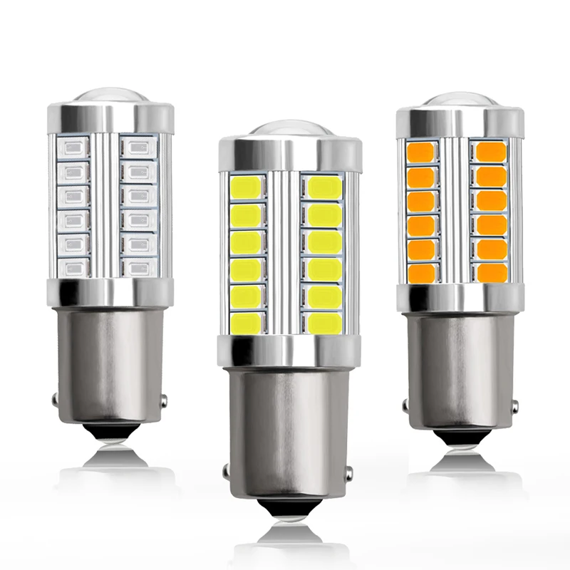 UNJOYLIOD LED 33SMD P21W BA15S 1156 5730 автомобильные парковочные задние лампы Автомобильные светодиодные фонари заднего хода сигнальный сигнал
