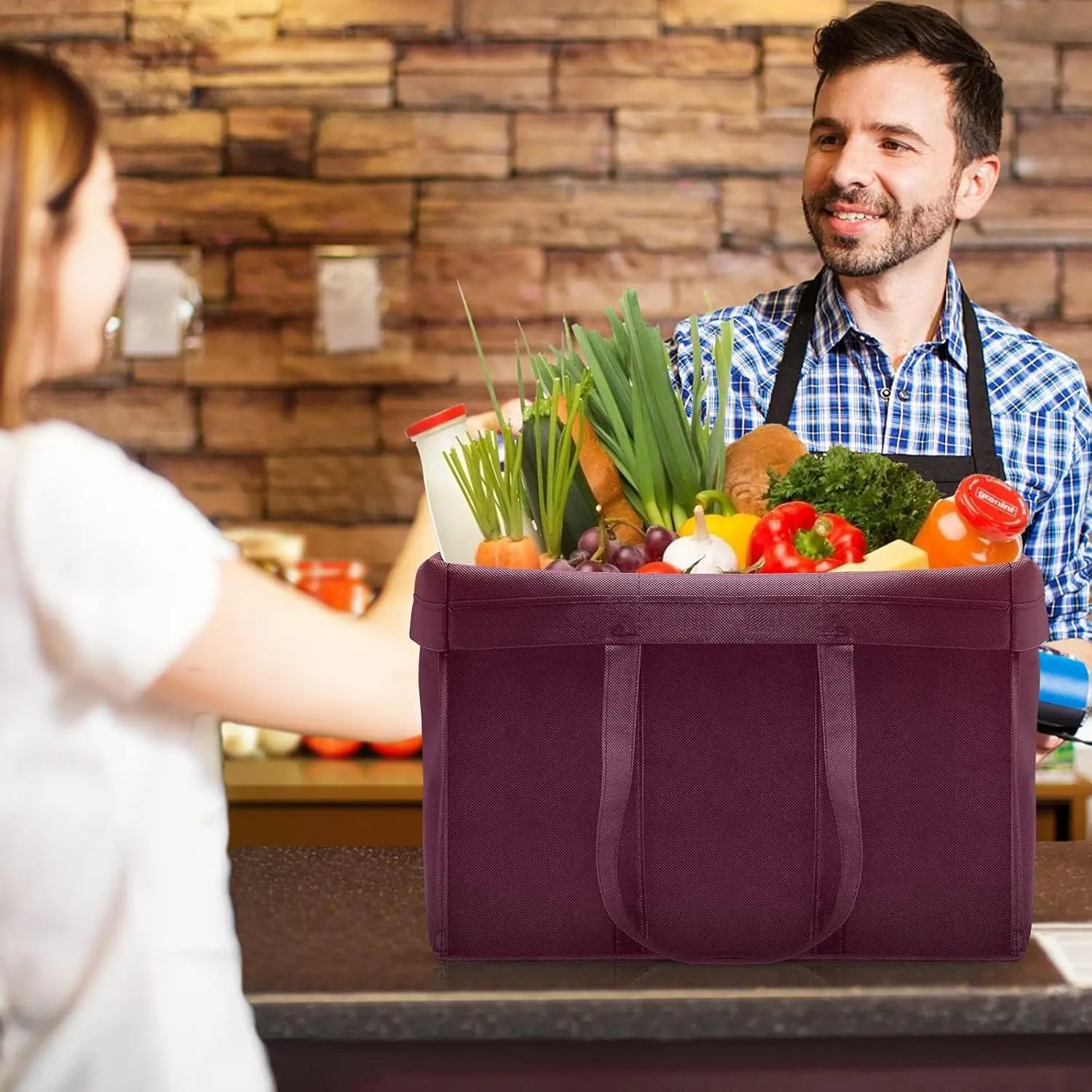 Custom Eco Friendly Grocery Shopping Clothes Foldable Reusable Bag Spunbond Large Non-Woven Non Woven Bag