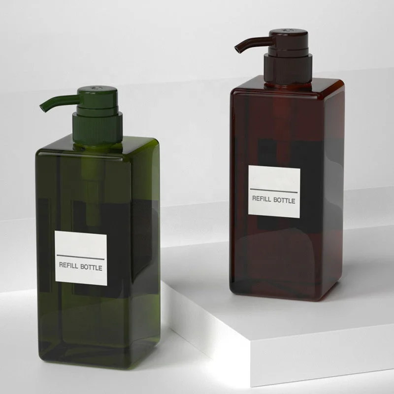 Pump Bottle, 22oz/650ml Refillable Plastic Empty Lotion Soap Dispenser Liquid Container for Shampoo or Body Wash
