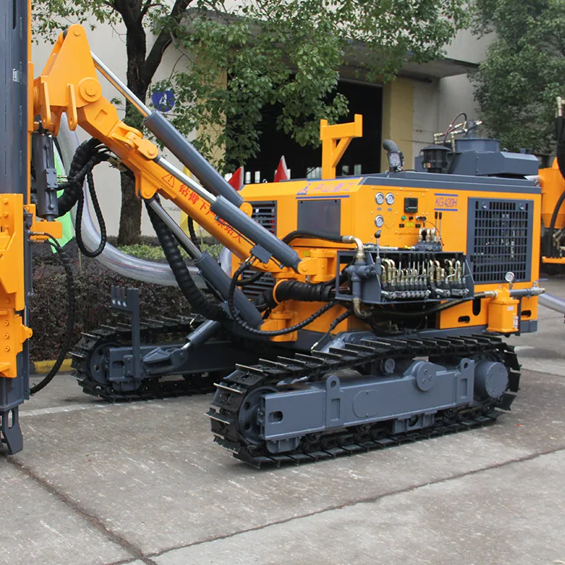 zhejiang kaishan brand crawler type mining drilling rig machine portable KG420TH