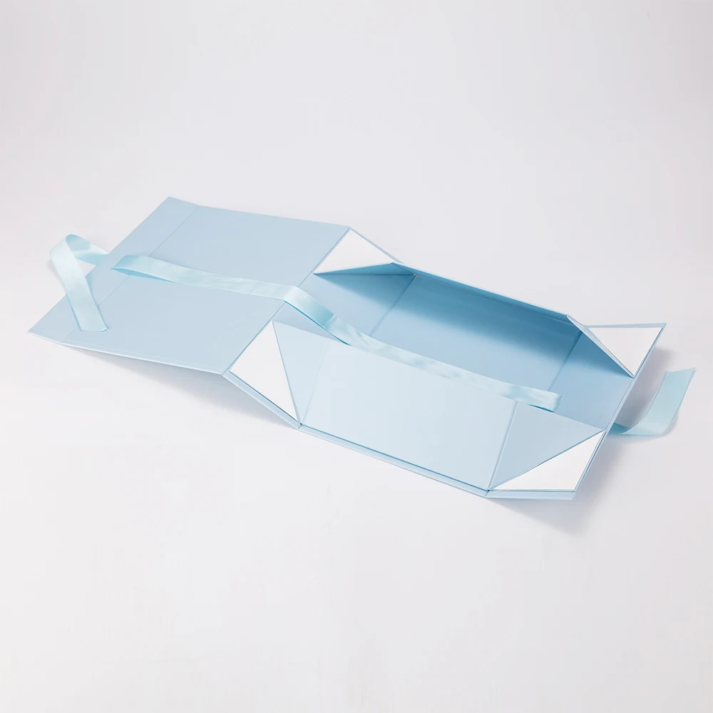 Food Grade Folding Box Logo Box With Gate Fold Lid Folding Paper Box