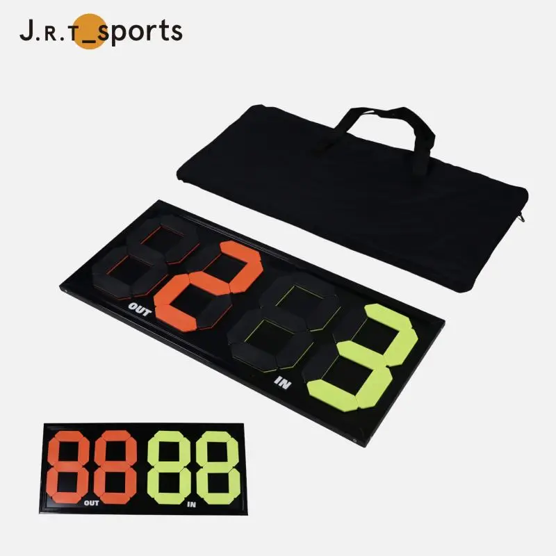 Wholesale Super Quality Red And Yellow 4-digital Two Side Football Soccer Substitution Board