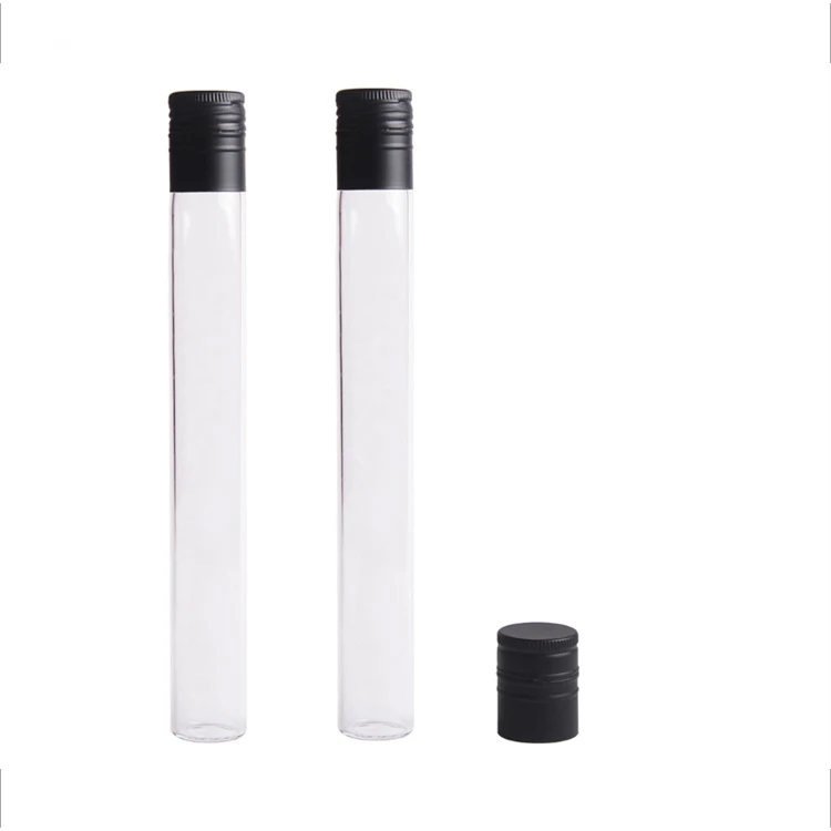 LANJING 30 ml Glass Wine Bottle High Borosilicate Tasting Tube Wine Bottle With Aluminum Lid