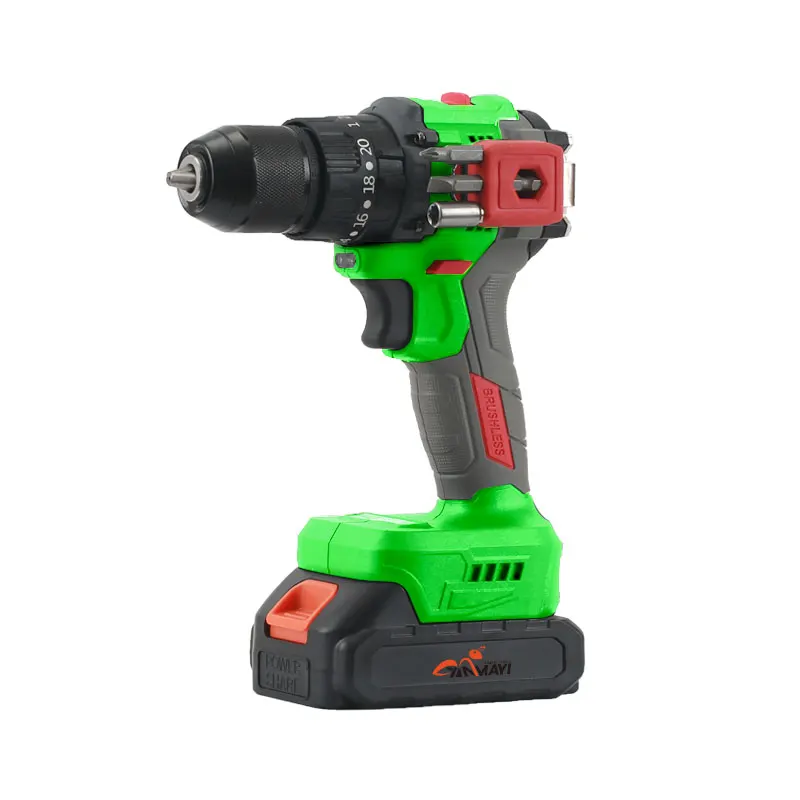 Factory Sale 21V Brushless Power Drill Cordless Hammer Drill Machine Electric 13mm Chuck Impact Cordless Drill