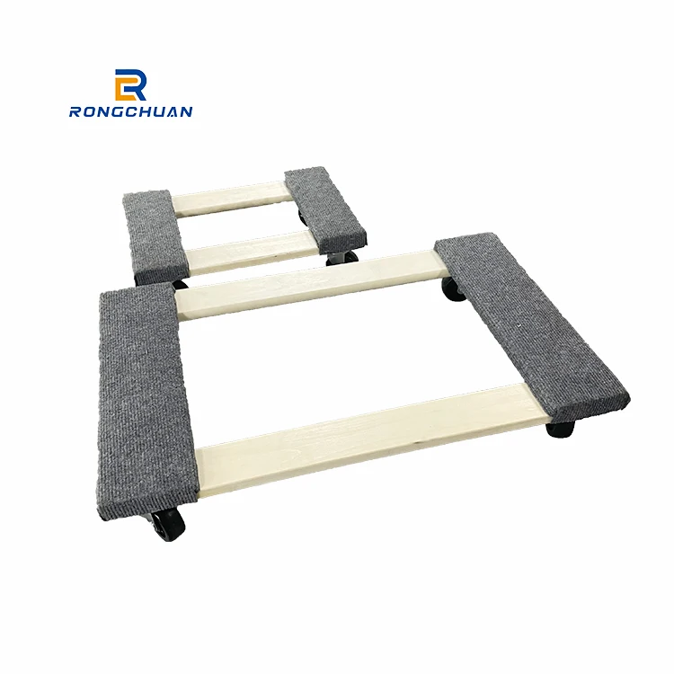Four Wheels Platform Mover Wooden Cargo Dolly 150kg Manufacturer Capacity