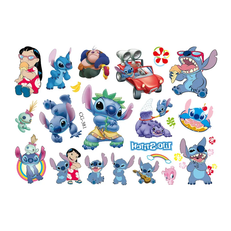New Arrival Temporary Small Body Water Transfer Printing Tattoo Stickers Cute Cartoon Monster Angel Safe Tattoo Sticker For Kids