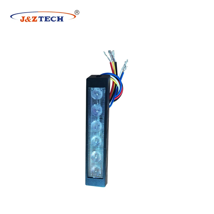 6 leds ion blue 12 24V grill led flashing warning light motorcycle led strobe light