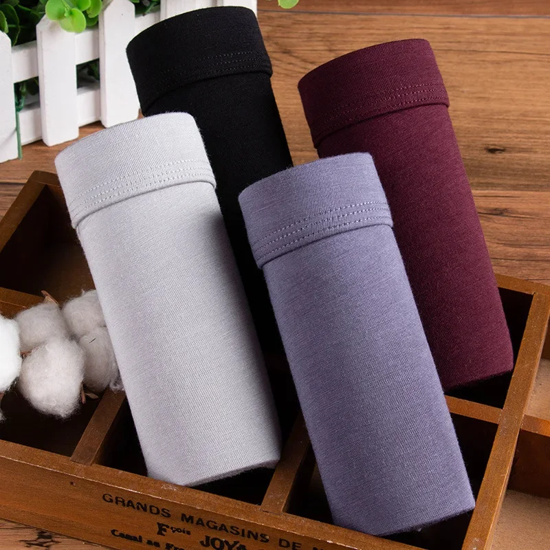 Mens Underwear Boxers Male Panties Bamboo Fiber Breathable Man Boxer Short Solid Underpants Brand Shorts Plus Size L-5XL