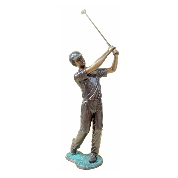 New design Customized playing ball bronze life size children sculpture for garden