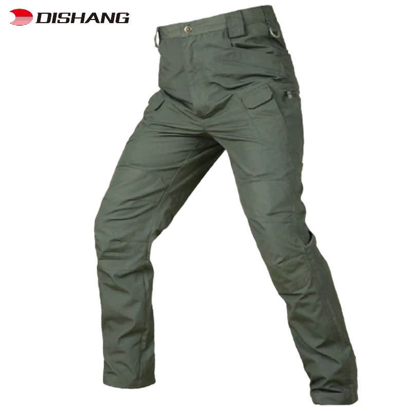 Male special forces camouflage overalls Outdoor multi bag pants Wear resistant training pants