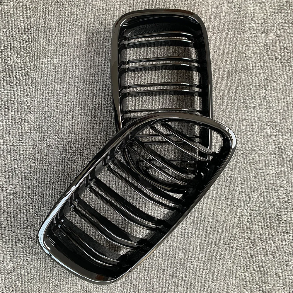 Diamond Front Kidney Grille Grill Black For BMW 5 Series F10 F11 F18 2010-2017 2011 2012 2013 2014 2015 2017