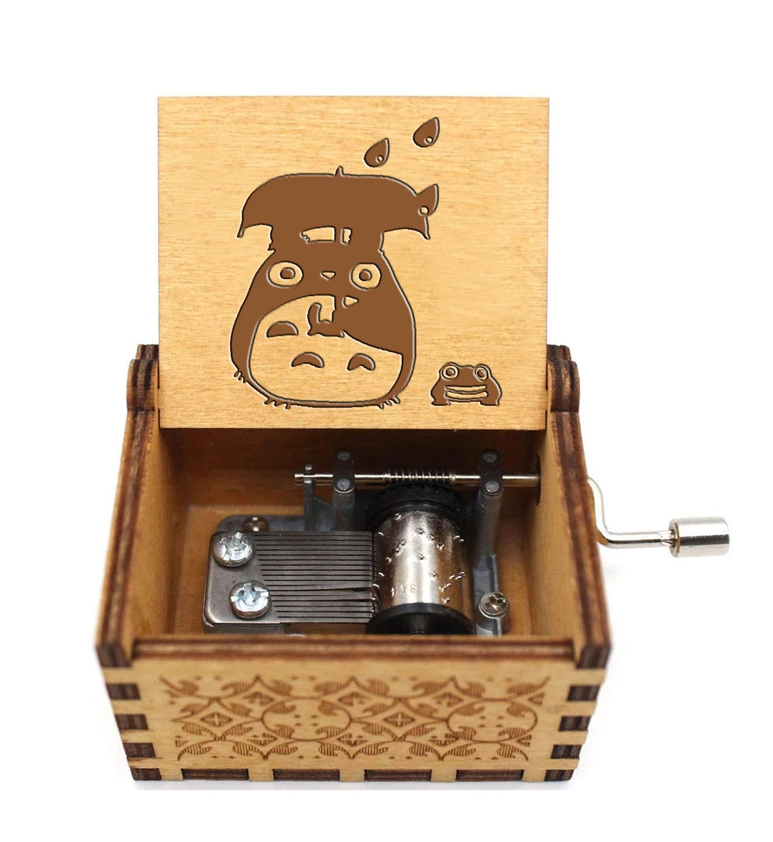 14 Designs Creative Craft My Neighbor Totoro Gift Box with Music Anime Miyazaki Hayao Hand Crank Music Box Movement for Girls