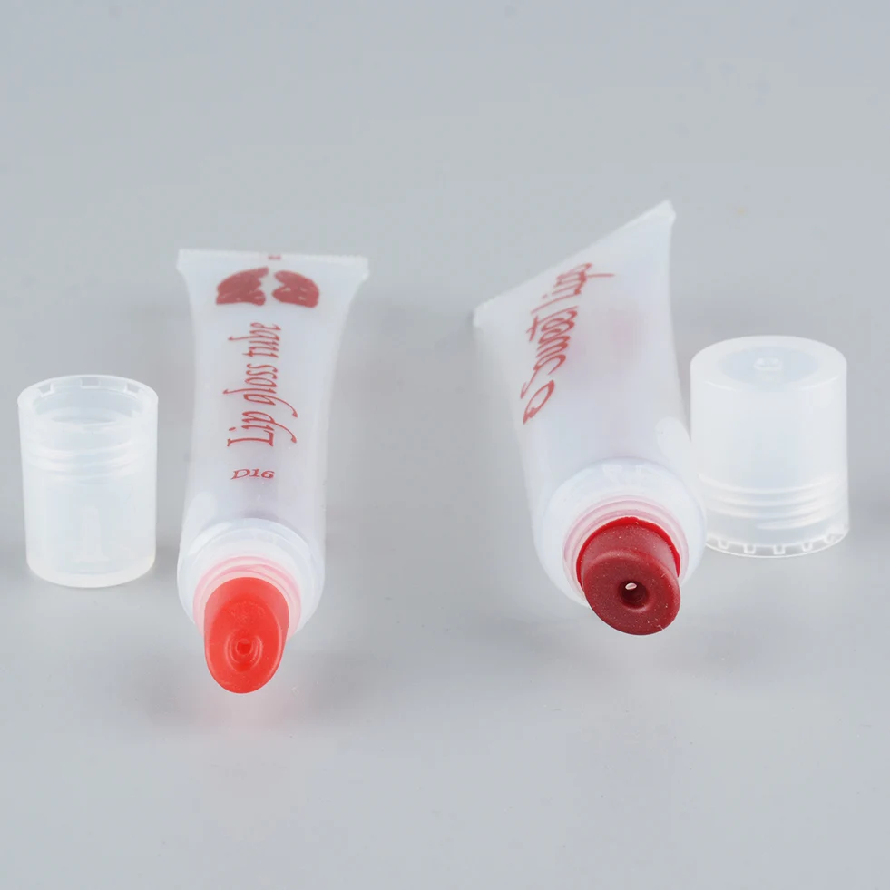 private label  TPE applicator 5ml 8ml 10ml 12ml 0.5oz 5g 10g lip balm container  lip gloss tube empty transparent tube