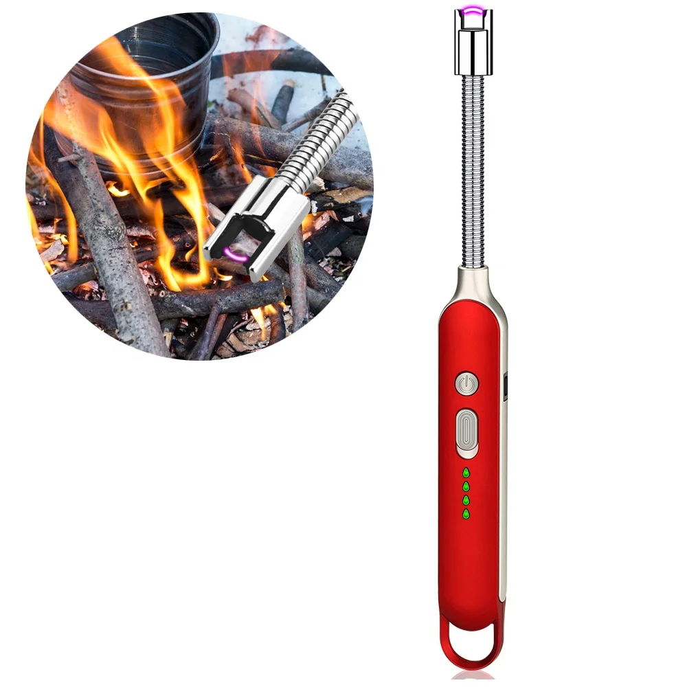FR-029 BBQ  Lighter Factory Wholesale Eco-friendly Kitchen Accessories USB Smart Charging pulse Cigarette Lighter Ignition Gun