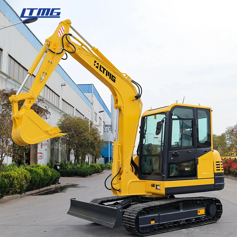 LTMG Hot sale excavatrice joystick control mini digger 6ton 8ton crawler excavator with air conditioner cabin