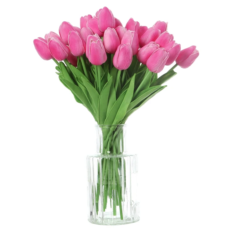 Beauty real touch flowers latex tulips artificial flower bridal decoration artificial flowers for wedding