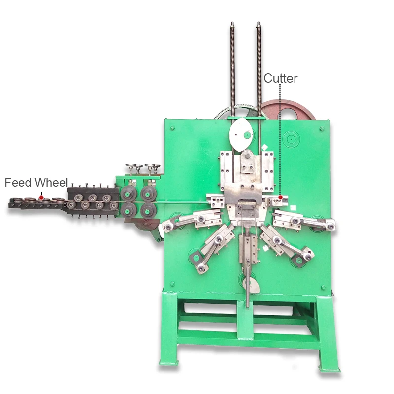 Automatic blouse coat iron wire hanger hook bending u clip metal steel strapping buckle making machine