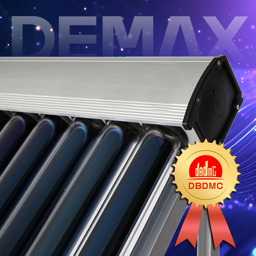Vacuum tube heat pipe solar collector with inlet and outlet in the bottom of manifold