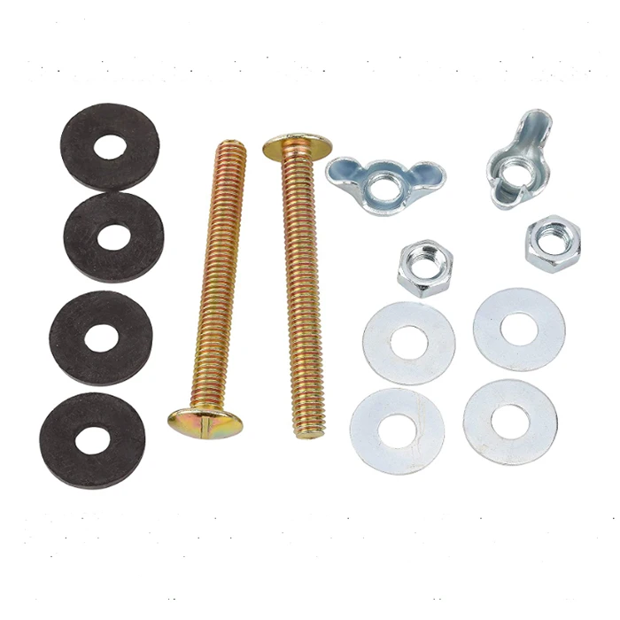 brass closet bolt kit toilet bolts , brass bolt toilet 5/16, 1/4  WC bolt