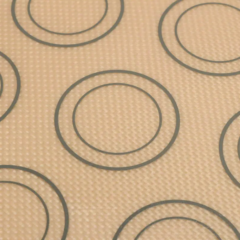 Factory direct supply kitchen pastry mat non-stick macaron silicone baking