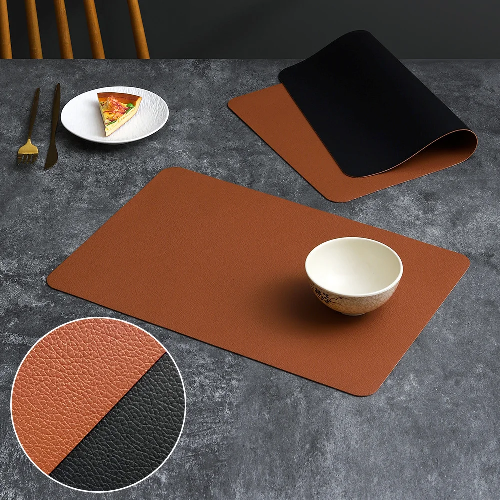 New Arrival High Quality Decorative PVC Placemat Heat Resistant Leather Product
