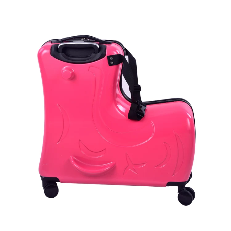
Hot selling 20 inch kids ride on suitcase kick foot luggage scooter 4 wheels children trolley luggage sets 