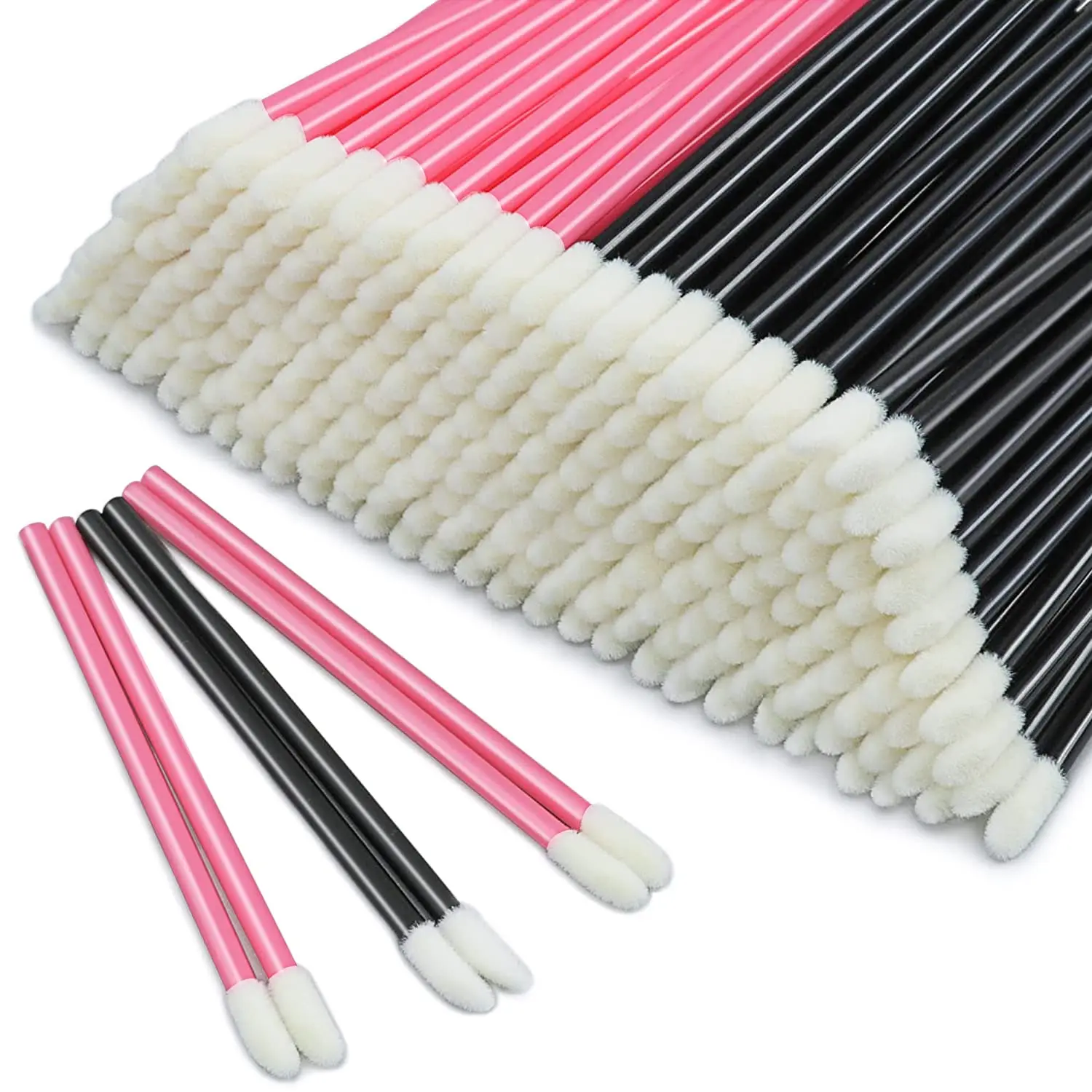 100 Pcs Disposable Makeup Lip Brushes Lipstick Gloss Applicators Brush Cosmetic Lip Brush Wands