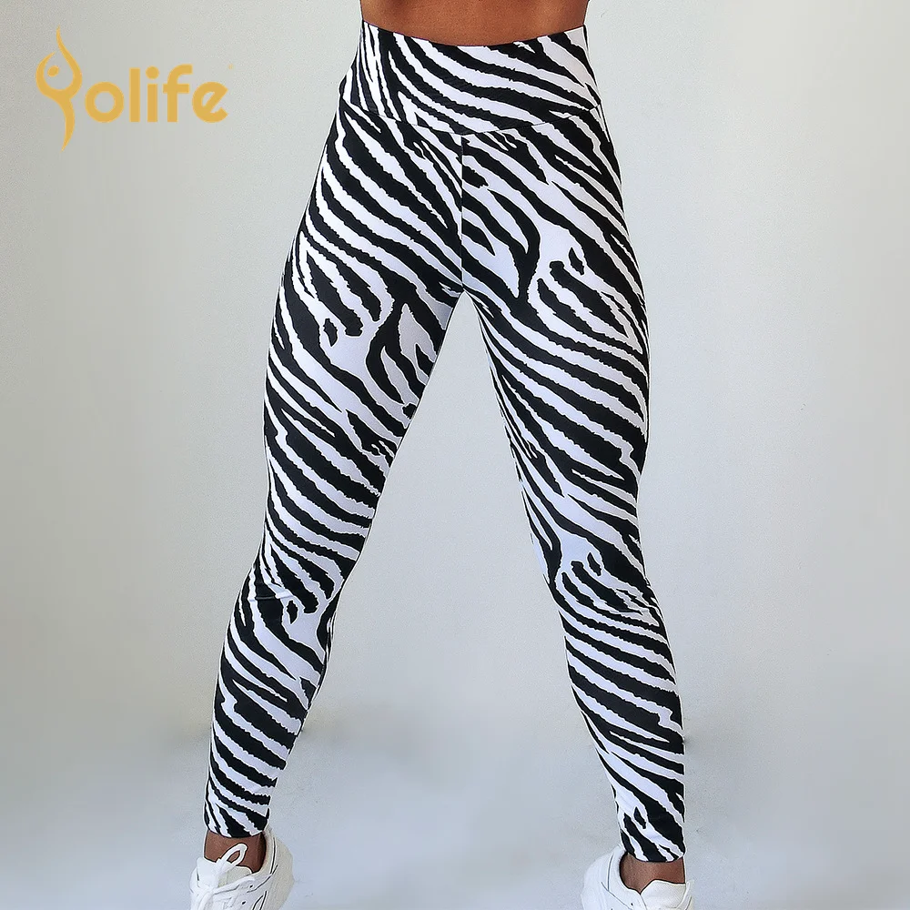 
Women Fitness Leggings High Waist Slim Sports Pants Sexy Zebra Snake Leopard Animal Skin Print yoga leggings 