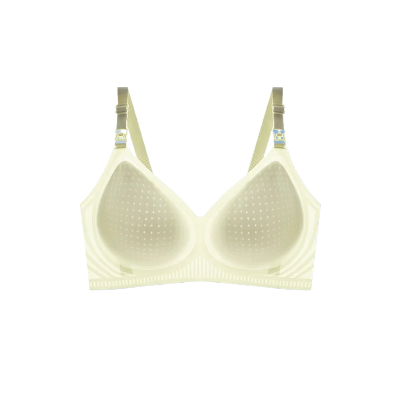 1059# Ice Silk Jelly Bar Lactation Bra Thin Thin and light pregnancy postpartum feeding without underwire push-up bra underwear