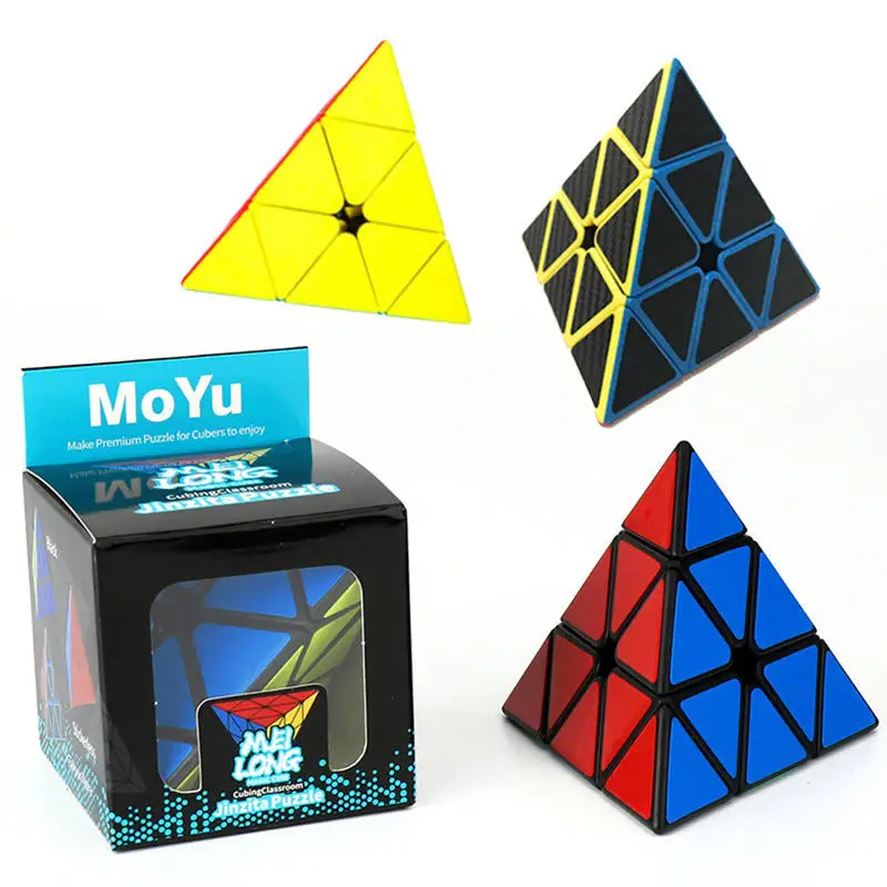 MoYu Twist треугольник 3D головоломка скорость Rubixes куб наклейка гладкая 3x3 Пирамида волшебный игрушки детский интеллект развитие