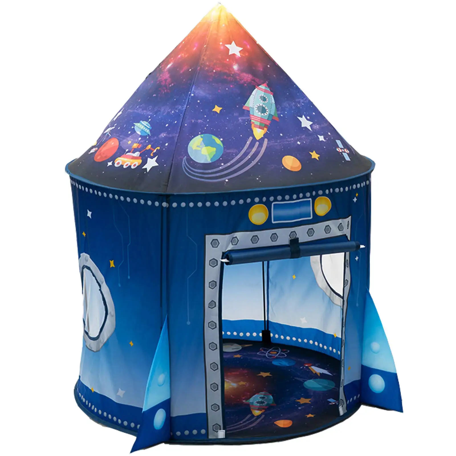 Maibeibi Rocket Ship Play Tent for Kids Astronaut Spaceship Space Themed Pretend Playhouse Indoor