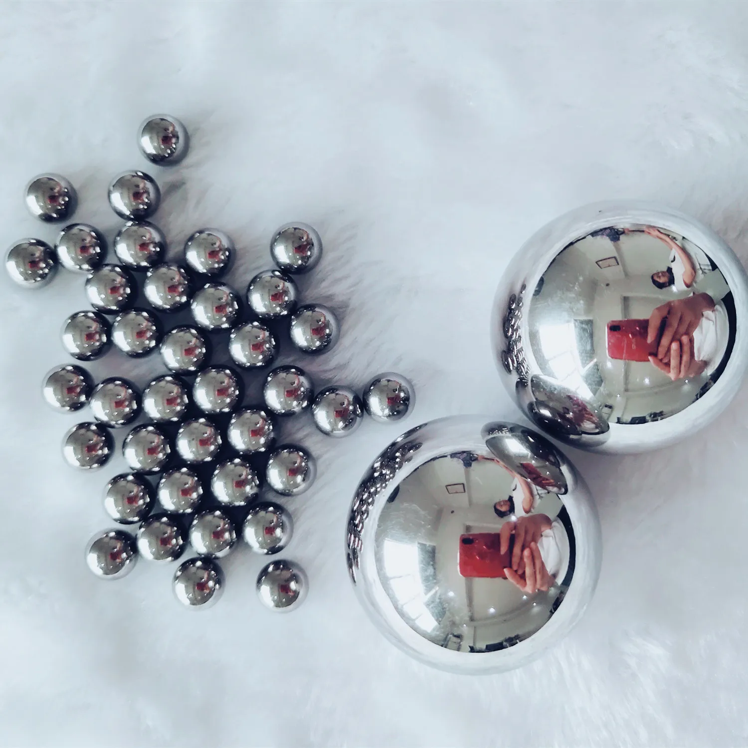 
polished and durable nickel plated carbon steel ball 