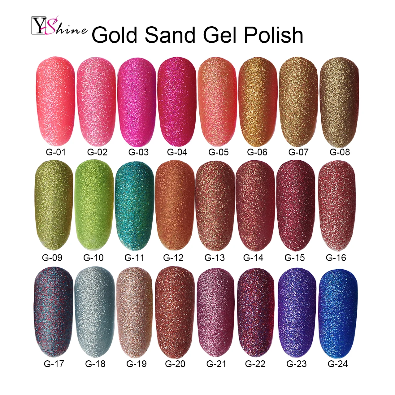 Factory Manufacture Private Label Soak Off nail art glitter gel Gold Sand Gel Matte Color Gel