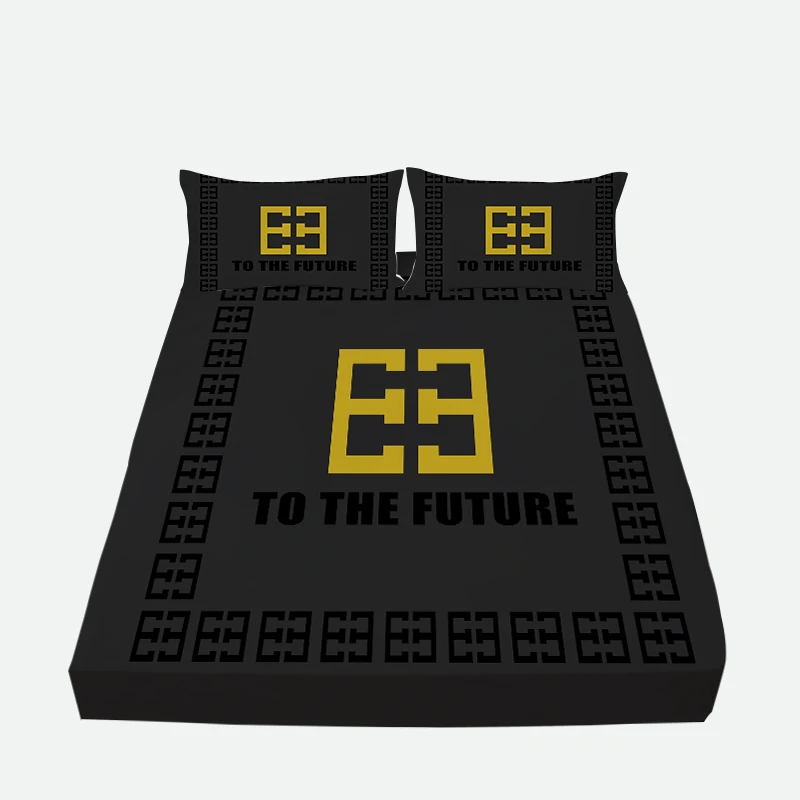 Wholesale Home Bedding Sets Luxury Fitted Bed Cover King Size 3D Print Dropshipping Room Sheet Sets