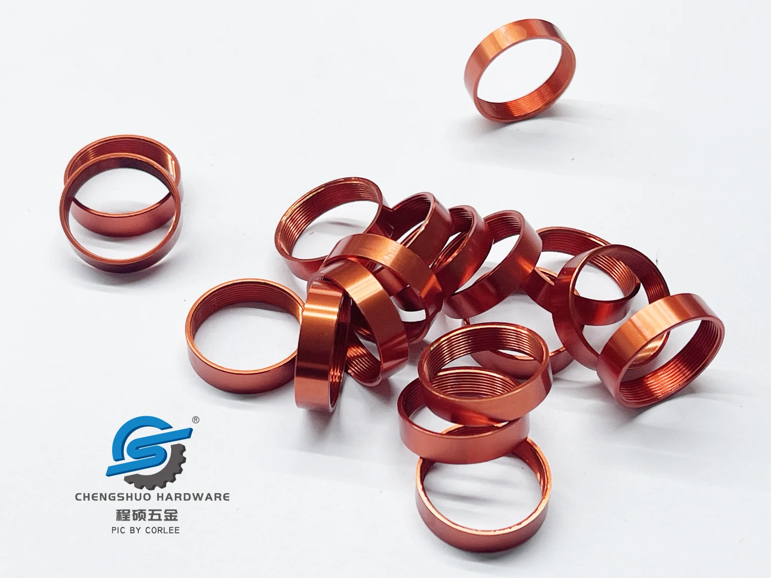 Customized Aluminum Milling Alloy Threaded Ring Buckle Anodized CNC Machining Machined Factory Chengshuo Hardware