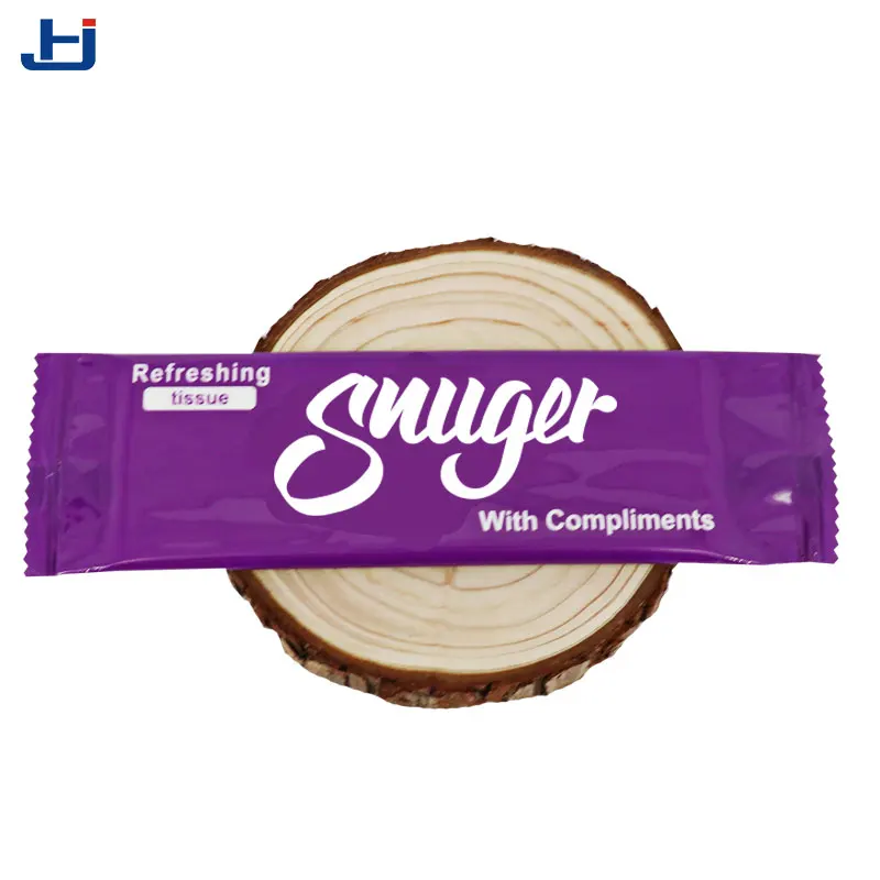 Multipurpose cleaning eco non-woven fabric single pack airline wet tissues refreshing towels wipes