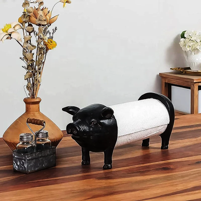 Wholesale handmade custom cute animal paper holders paper towel holder kitchen paper towel holder