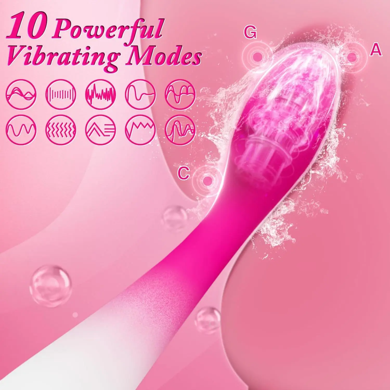 Adult Toys Female with LCD Screen Clitoral Stimulator Penis Masturbation Massage Silicone Sex Toys G-Spot Vibrator for Women