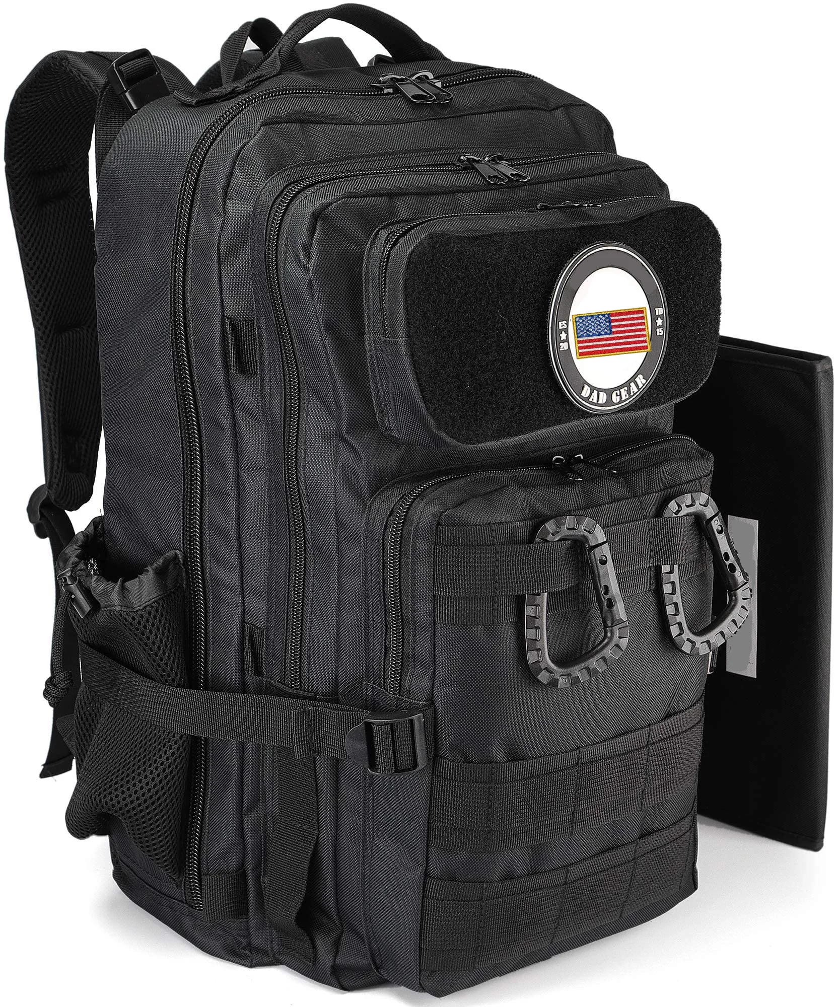 multi function gear stroller hooks stroller straps tactical expandable diaper bag with Changing Pad