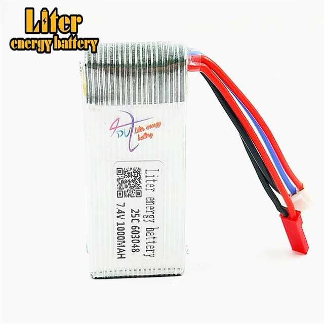 603048 7 4 V 1000 mah 25C Литий-полимерная батарея JST Plug Mah 2S для MJXRC X600 F46 X601H JXD391V стандартная