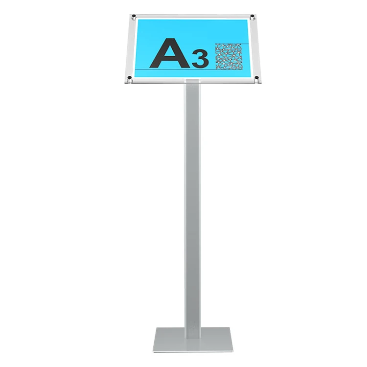 High Quality Acrylic Sign Display Stand with Metal Holder