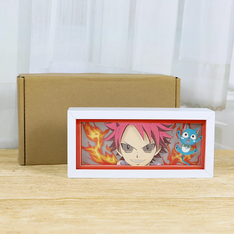 New Drop Shipping Anime Light Box Cartoon Action Anime Figure Demon Slayer Attack On Titan Night Light Lamp Anime Gift Items